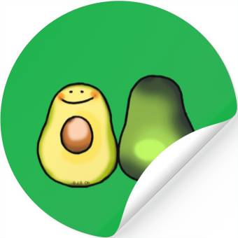 Discover Cute Green Avocado Stickers