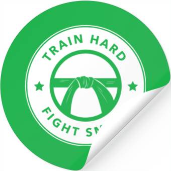 Discover Train hard fight smart Stickers