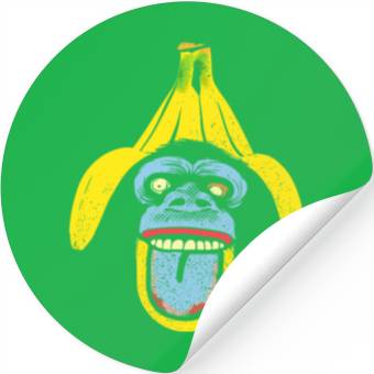 Discover Banana Monkey Stickers