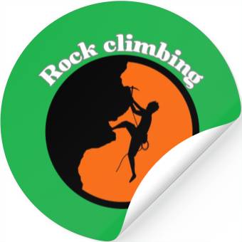 Discover Rock climbing design Stickers