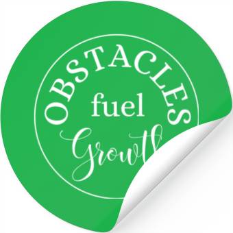 Discover Obstacles Fuel Growth Stickers