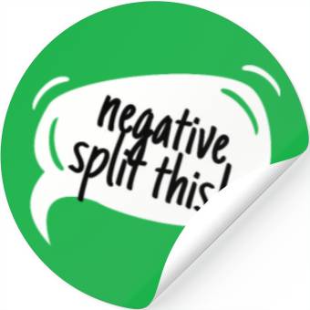 Discover High School Running Stickers, Negative Split, Unise