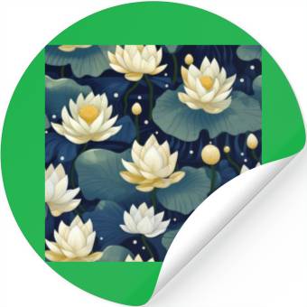 Discover Serenity Blooms: Timeless Lotus Pattern Stickers