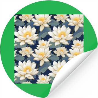 Discover Serenity Blooms: Timeless Lotus Pattern Stickers