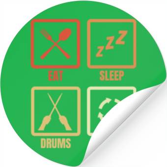 Discover Drummer Daily Routine Stickers