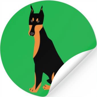 Discover Doberman dog Stickers