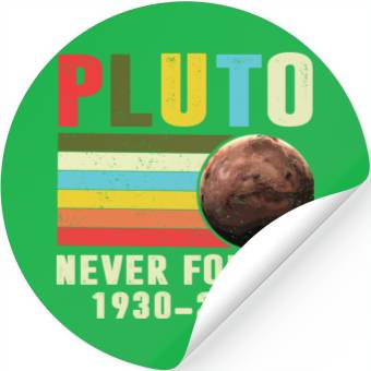Discover Pluto Never Forget 1930 2006 Stickers
