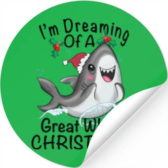 Discover Great White Christmas Stickers