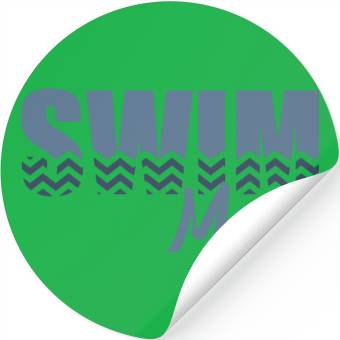Discover Swim Mom Stickers