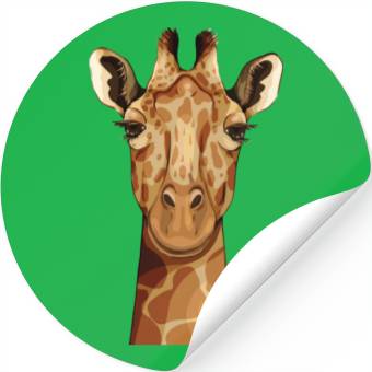 Discover Giraffe Head Stickers