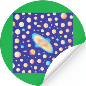 Discover Galaxy nebula art Stickers