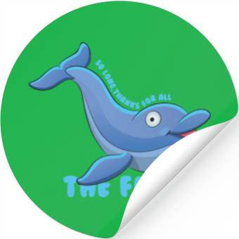 Discover Thankful Dolphin Stickers