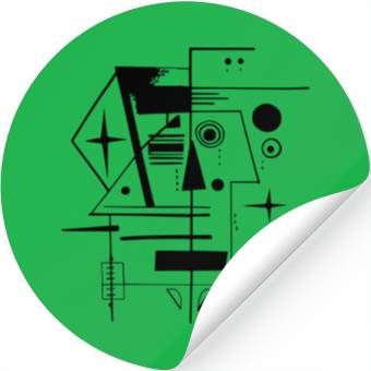 Discover Geometric face design Stickers