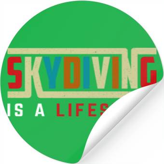 Discover Skydiving is a life style Stickers