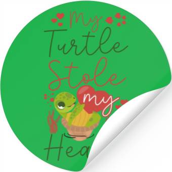 Discover Sea Turtle Tortoise Valentines Day Stickers