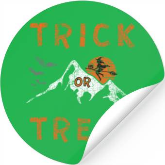 Discover Trick Or Treat Witch Stickers