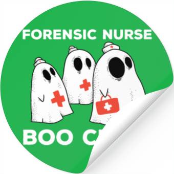 Discover Forensic Nurse Boo Crew Halloween Ghost Stickers