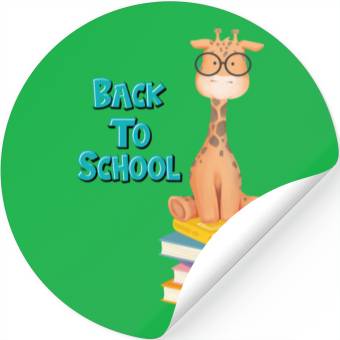 Discover Back To School Giraffe Stickers