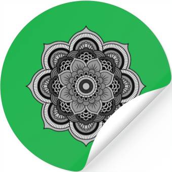 Discover Colorful Mandala Pattern Modern 2 Stickers