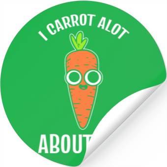 Discover Carrot Pun Vegetable Farmer Stickers