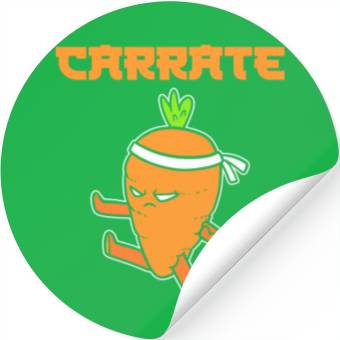 Discover Carrot Pun Vegetarian Stickers