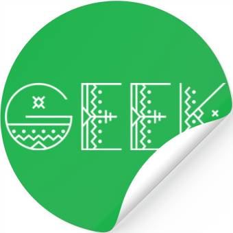 Discover Geek Tribal Text Stickers