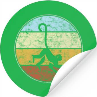 Discover monkey retro Stickers