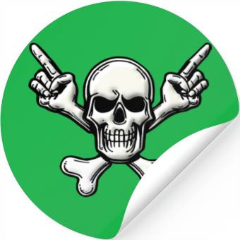 Discover #1 Skull & Bones Stickers