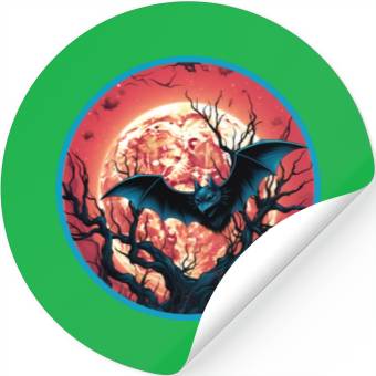 Discover Bats Bat Fruit Bats Halloween Stickers