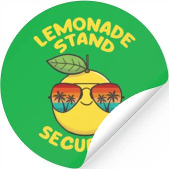 Discover Lemonade Stand Security Cute Lemon Summer Stickers