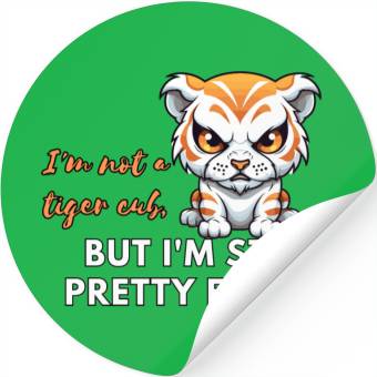 Discover Animals: Angry Tiger cub Stickers