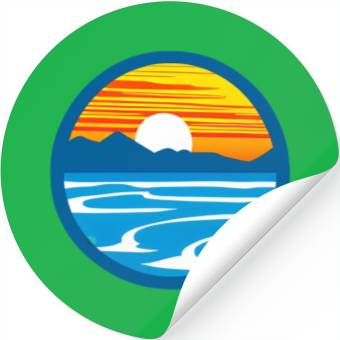 Discover Sunset Graphic Stickers design