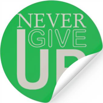 Discover never give up Stickers