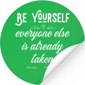 Discover Be Yourself Oscar Wilde Stickers
