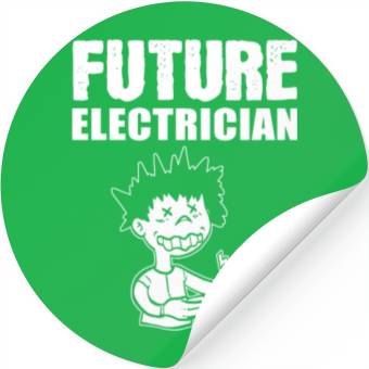 Discover Future Electrician Lineman Gift Stickers