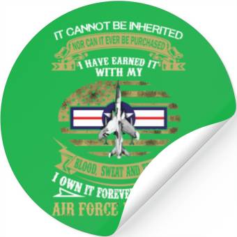 Discover F105 Air Force Veteran Stickers
