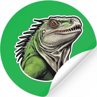 Discover Iguana - Enchanted Wilderness Stickers