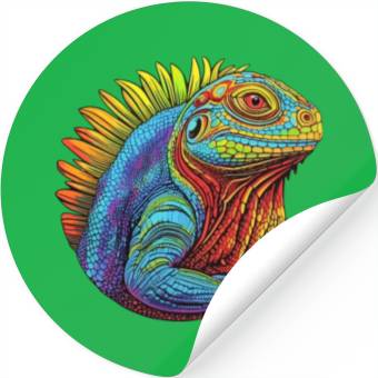 Discover Luminous Lizard Stickers