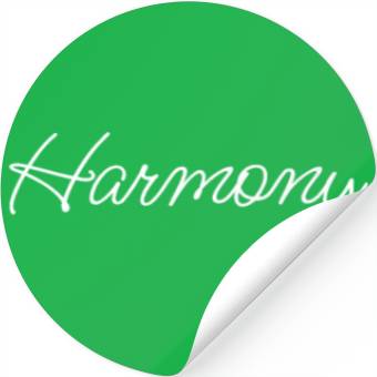 Discover Harmony: Handwrite typography minimalist design Stickers
