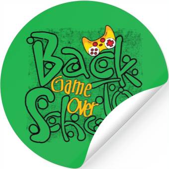 Discover back to school game over Stickers
