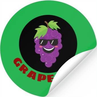 Discover Grape Job Grape Pun Stickers
