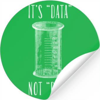 Discover Data Pronunciation Science Meme D Stickers