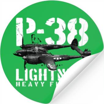 Discover P 38 Lighting Heavy Fighter Stickers