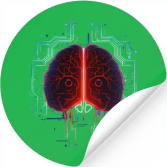 Discover AI Brain Machine Learning Deep Artificial Stickers