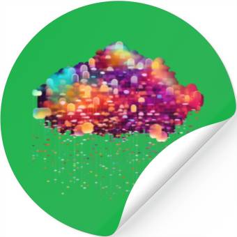 Discover Cloud Computing Cyberpunk Developer IT Computer Stickers