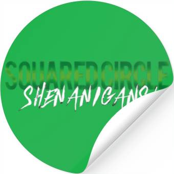 Discover Squared Circle Shenanigans Stickers
