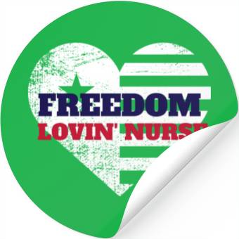Discover Freedom Lovin' Nurse Stickers