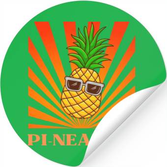 Discover Pi Day Pineapple Stickers