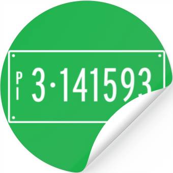 Discover Pi Day Math Number Plate Geometry Calculus Stickers