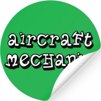 Discover Aircraft Mechanic Simple Stickers
